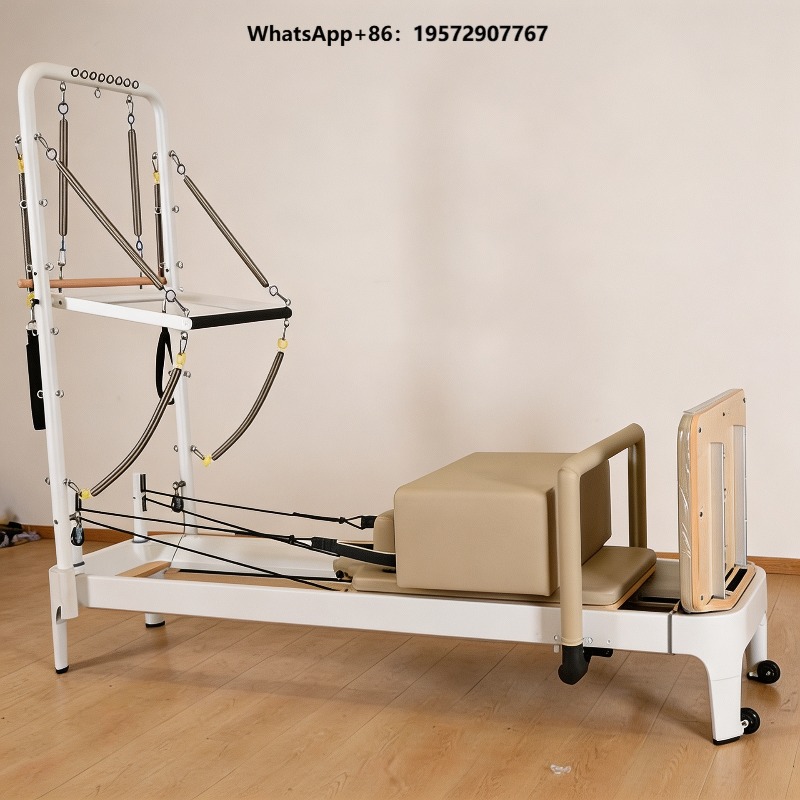 Pilates Yoga Loft - 화이트 필라테스 리포머 베드 코어 트레이닝