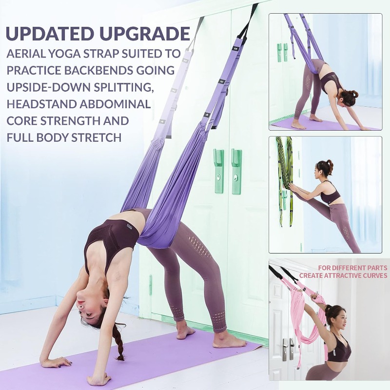 Pilates Yoga Body - 조절 가능한 에어리얼 요가 해먹 세트