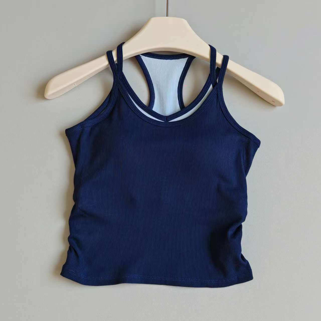 여성용 대비색 요가 조끼, 충격 방지 가슴 패드가 있는 - Pilates Yoga Jacket 리뷰 및 가격