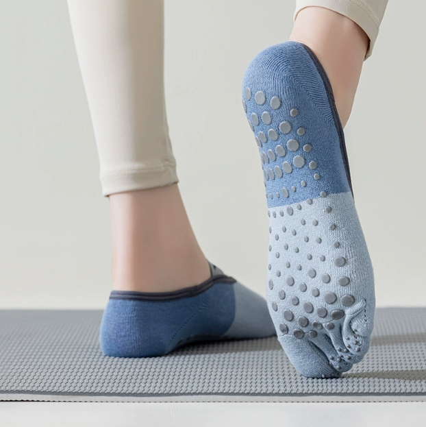 도매 무봉제 맞춤형 로고 코튼 그립 바레 트램펄린 발목 - Pilates Yoga Logo 리뷰 및 가격