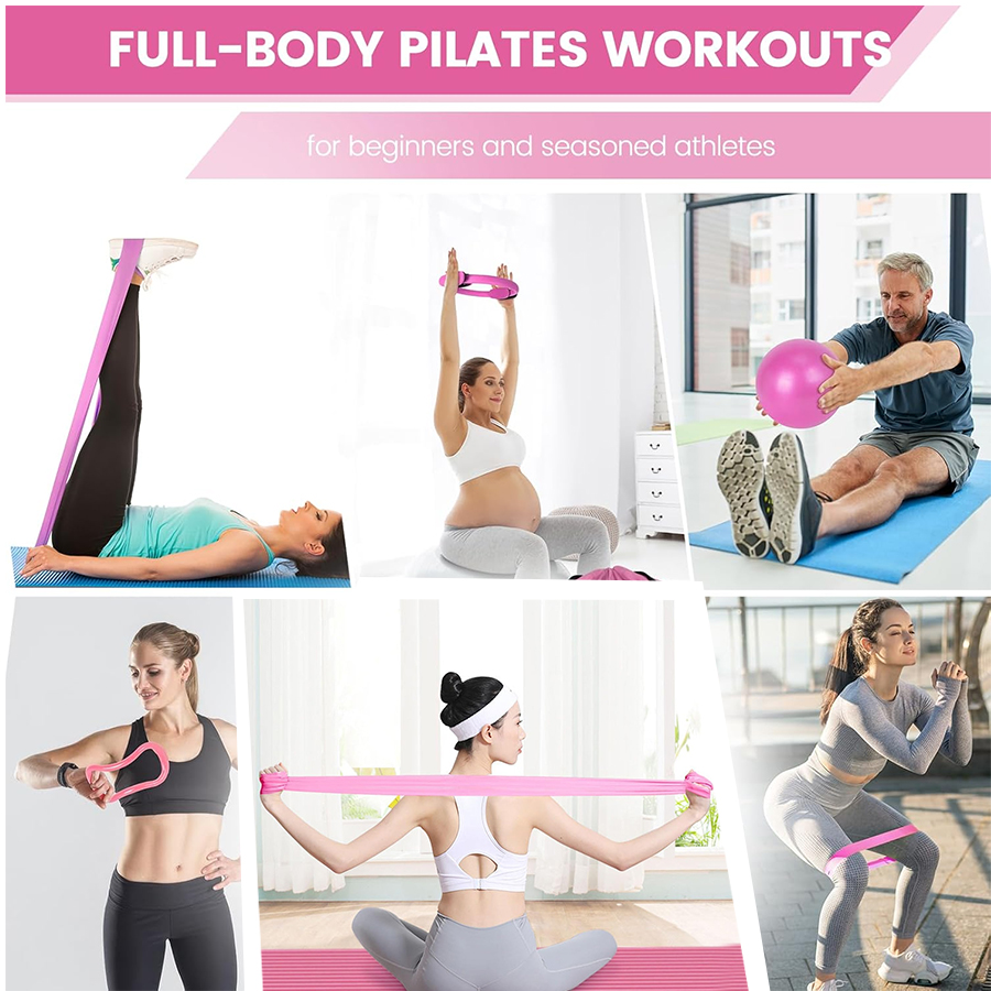 맞춤형 로고 5종 홈짐 저항 운동 피트니스 트레이닝 세 - Pilates Yoga Logo 리뷰 및 가격