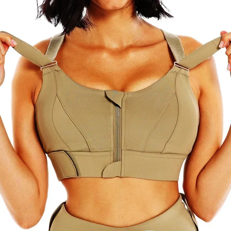 여성용 앞 지퍼 스포츠 브라, 하이 임팩트 속옷, 피트 - Pilates Yoga Jacket 리뷰 및 가격