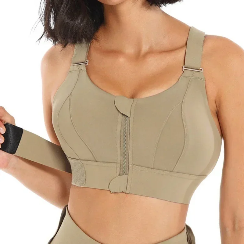 여성용 앞 지퍼 스포츠 브라, 하이 임팩트 속옷, 피트 - Pilates Yoga Jacket 리뷰 및 가격